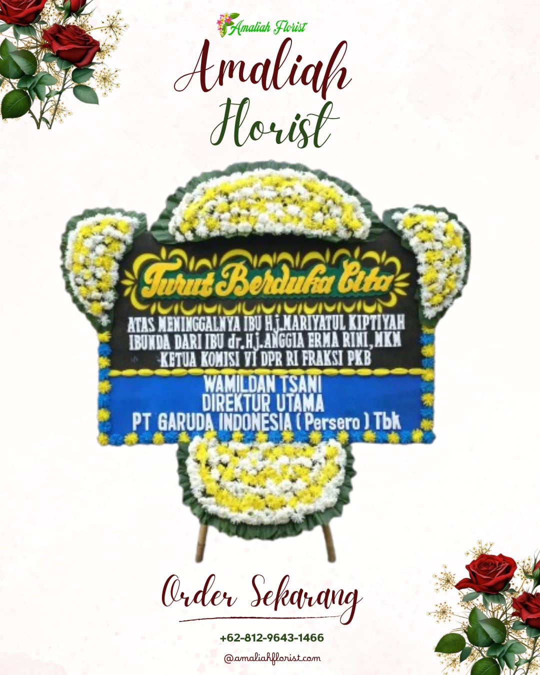 Papan Bunga Duka Maulafa